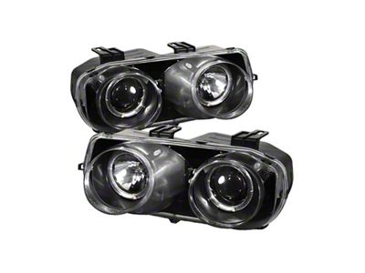 Spyder Auto Acura Integra 94-97 Projector Headlights LED Halo -Black High - 5008671