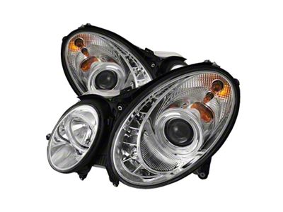 Spyder Auto Mercedes Benz E-Class 03-06 Projector Headlights Halogen - DRL - 5017499