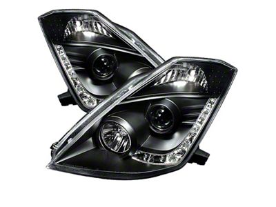Spyder Auto Nissan 350Z 03-05 Projector Headlights Xenon DRL Blk High - 5032225