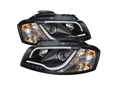 Spyder Auto A3 06-08 Projector Headlights Halogen Model- Light Tube - 5071934
