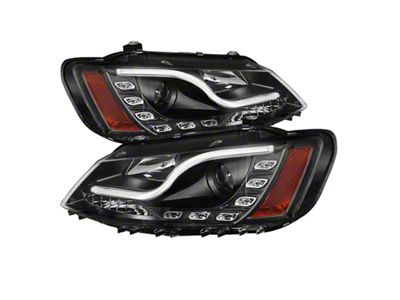 Spyder Auto Volkswagen Jetta 11-14 Projector Headlights Halogen Light Tube DRL - 5073648