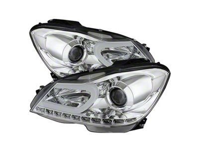 Spyder Auto Mercedes Benz W204 C-Class 12-13 Projector Halogen Model- DRL - 5074256