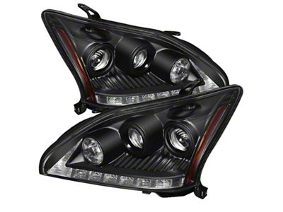 Spyder Auto Lexus RX330 2004-2006 Projector Headlights Halogen Model- DRL LED - 5076779