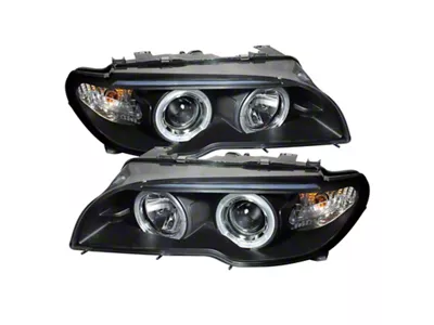Spyder Auto BMW E46 3-Series 04-06 2 DR Projector Halogen Model- 5077141