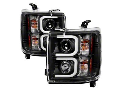 Spyder Auto Chevy Silverado 2014-16 2500 HD Projector Headlights Light Bar - 5081032