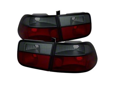 Spyder Auto Honda Civic 96-00 2Dr Crystal Tail Lights Red Smoke - 5076557