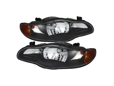 Xtune Chevy Monte Carlo 00-05 Crystal Headlights Black HD-JH-CMC00-AM-BK - 9023187