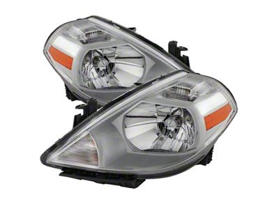 Xtune Nissan Versa 07-12 Crystal Headlights Chrome HD-JH-NV07-AM-C - 9023620