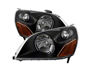 Xtune Honda Pilot 03-05 Crystal Headlights Black HD-JH-HPIL03-AM-BK - 9023699