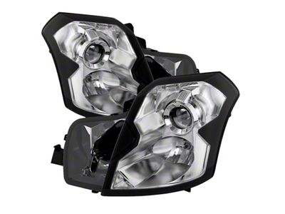 Xtune Cadillac Cts 03-07 Crystal Headlights Halogen Model Only Chrome - 9023804