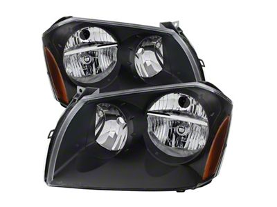 Xtune Dodge Magnum 05-07 Crystal Headlights Black HD-JH-DMAG05-AM-BK - 9024733