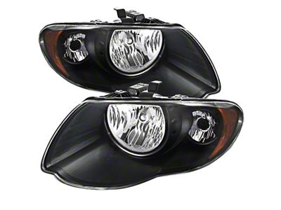 Xtune Chrysler Town & Country 05-07 Crystal Headlights Black HD-JH-CHRTC05-AM-BK - 9025273
