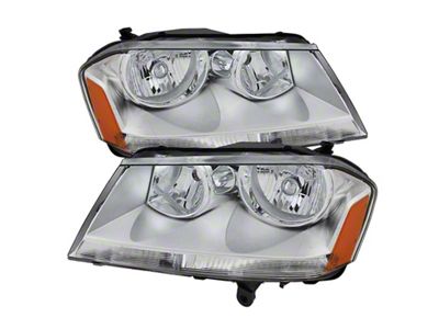 Xtune Dodge Avenger 08-14 Crystal Headlights Chrome HD-JH-DA08-AM-C - 9025303