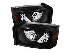 Crystal Headlights Black (05-07 Dodge Dakota)