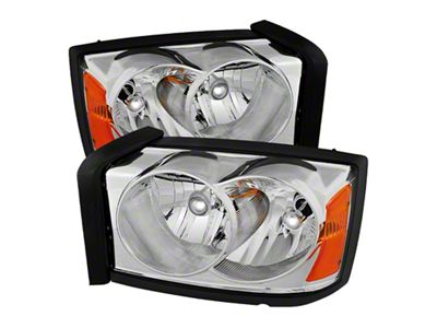 Xtune Dodge Dakota 05-07 Crystal Headlights Chrome HD-JH-DDAK05-AM-C - 9025334