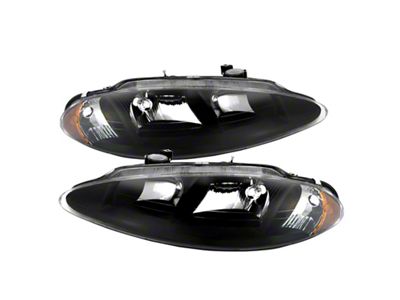 Xtune Dodge Intrepid 98-04 Crystal Headlights Black HD-JH-DIN98-AM-BK - 9025341