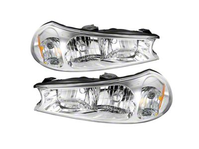 Xtune Ford Contour 98-00 Crystal Headlights Chrome HD-JH-FCON98-C - 9025396