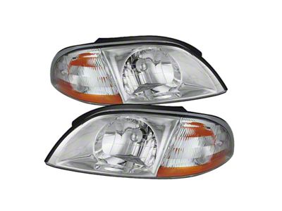 Xtune Ford Windstar 99-03 Crystal Headlights Chrome HD-JH-FWIN99-AM-C - 9025457