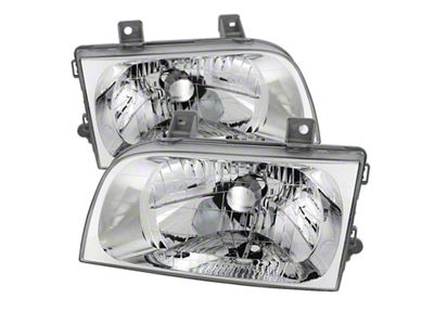 Xtune Kia Sportage 98-02 Crystal Headlights Chrome HD-JH-KIASP98-C - 9025525