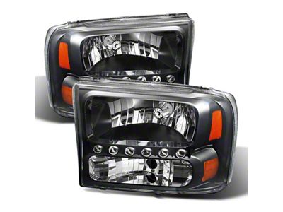 Xtune Ford F250 F350 Super Duty 99-04 1Pc Headlights w/ - 9026164