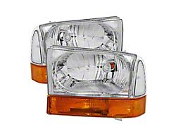 Xtune Crystal Headlights Chrome (99-04 Ford F250/350/450 Superduty)