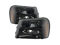 Xtune Chevy Trailblazer 02-09 OEM Style Headlights Black Smoke HD-JH-CTB02-AM-BSM - 9028595