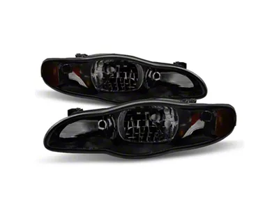Xtune Chevy Monte Carlo 00-05 OEM Style Headlights Black Smoked - 9028939