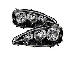 Xtune Acura Rsx 2005-2006 OEM Style Headlights -Black HD-JH-ARSX05-AM-BK - 9029516