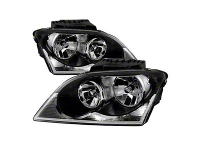 Xtune Chrysler Pacifica 04-06 Halogen OEM Style Headlights Black HD-JH-CHRPA04-BK - 9029615