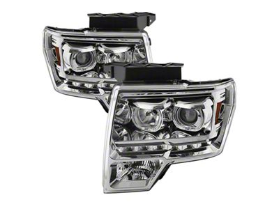 Xtune Ford F150 09-14 Projector Headlights Halogen Model Only LED - 9032240