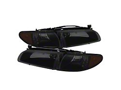 Xtune Pontiac Grand Prix 97-03 Crystal Headlights w/ Amber Corner - 9034329