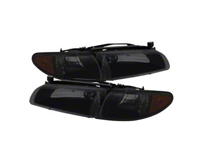 Xtune Pontiac Grand Prix 97-03 Crystal Headlights w/ Amber Corner - 9034329