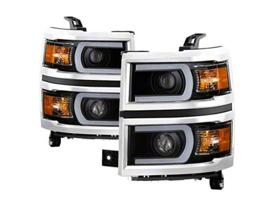 Xtune Chevy Silverado 1500 14-15 Projector Headlights Light Bar Drl - 9034961
