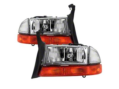 Xtune Dodge Dakota 97-04 OEM Style Headlights w/ Bumper Signal - 9035128