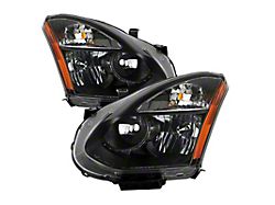 Xtune Nissan Rogue 08-14 Halogen Model Only OEM Style Headlights-Black - 9035548
