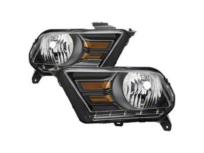 Xtune Ford Mustang 10-14 Non HID OEM Style Headlights - 9039904