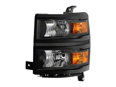 Xtune Chevy Silverado 1500 14-15 Non-HD Driver Side Headlight Black - 9040108