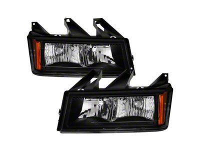 Xtune Chevrolet Colorado 04-12 Headlights Black - OEM Style HD-JH-CCOL04-OE-BK - 9040177