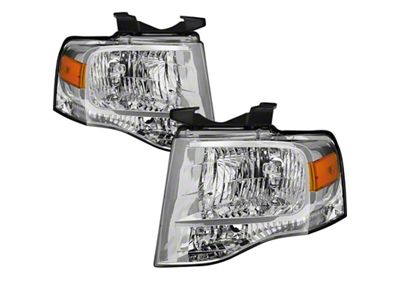 Xtune 07-14 Ford Expedition OEM Style Headlights -Chrome HD-JH-FE07-AM-C - 9042409