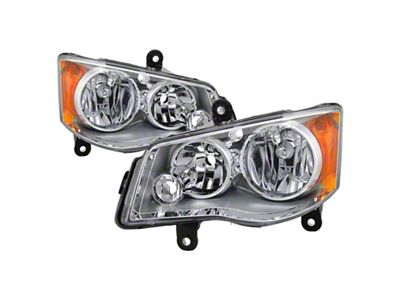 Xtune 11-17 Dodge Grand Caravan OEM Style Headlights - Chrome - 9042508