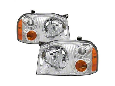 Xtune 01-04 Nissan Frontier OEM Headlights - Chrome HD-JH-NF01-AM-C - 9042775