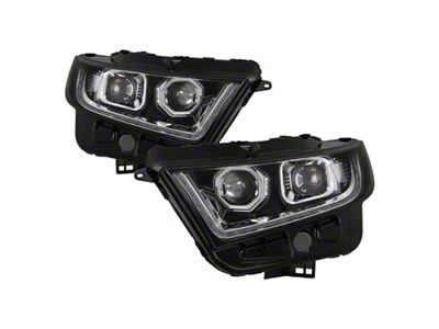 Xtune 15-16 Ford Edge Halogen Model Only LED Projector Headlights - 9939815