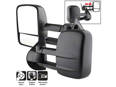 Xtune Chevy Silverado 07-12 L&R Manual Extendable Manual Adjust Mirror - 9935626