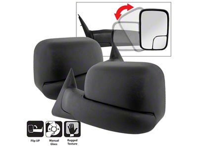 Xtune Dodge Ram 94-01 L&R Manual Extendable Manual Adjust Mirror - 9935749