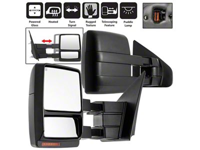 Xtune Ford F-150 07-14 Heated Amber LED Signal Telescoping Mirror - 9936791