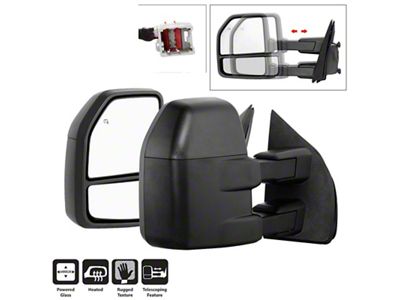 Xtune 15-17 Ford F-150 Heated Telescoping Mirrors Pair MIR-FF15015-G4-PWH-SET - 9943058