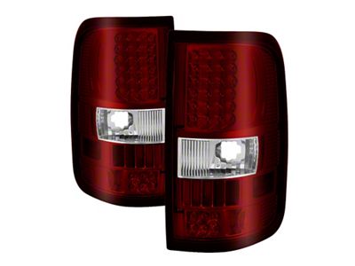 Xtune Ford F150 Styleside 04-08 LED Tail Lights Red Clear - 5034069