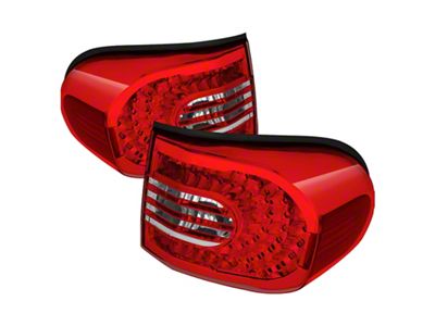 Xtune Toyota Fj Cruiser 07-14 LED Tail Lights Red/Clear ALT-CL-TFJ07-LED-RC - 5070593