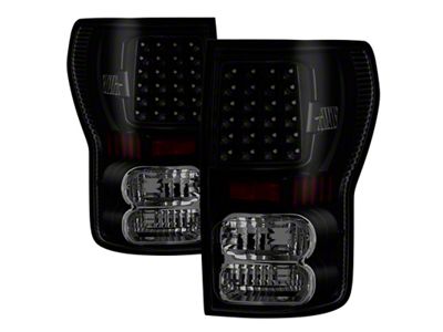 Xtune Toyota Tundra 07-13 LED Tail Lights Black Smoke ALT-ON-TTU07-LED-BSM - 5081186