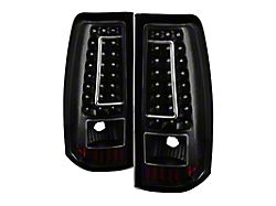 Xtune Chevy Silverado 1500-2500-3500 03-06 C-Shape LED Tail Lights Black - 5081261
